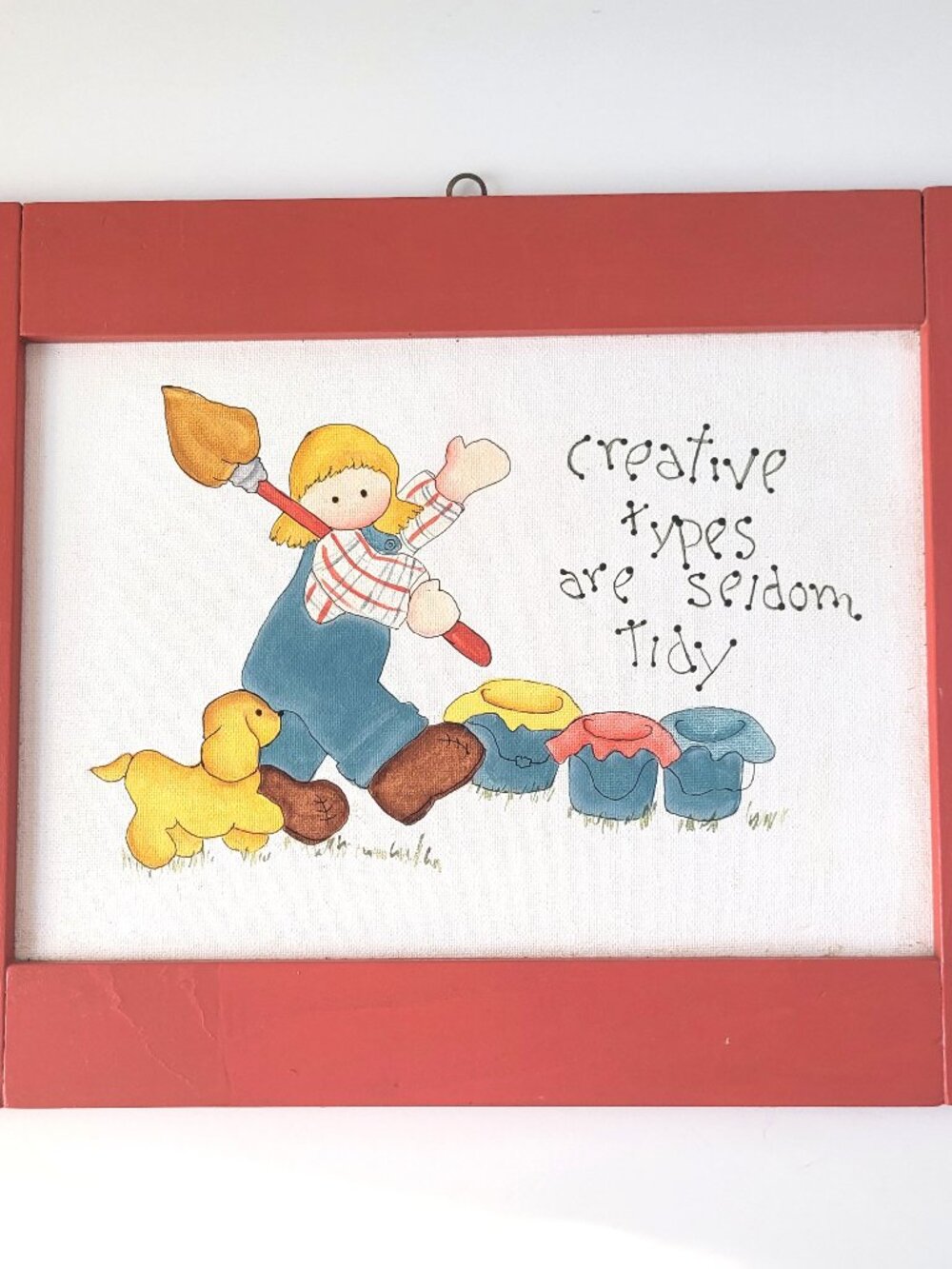 70s Creative Types Are Seldom Tidy Framed Print Wall Art Decor 14x11